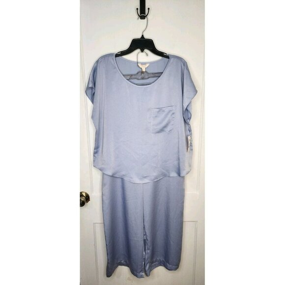 State of Day Women's 2-Pc. Crepe de Chine Short-Sleeve Pajama Set XL Eventide - Picture 1 of 9
